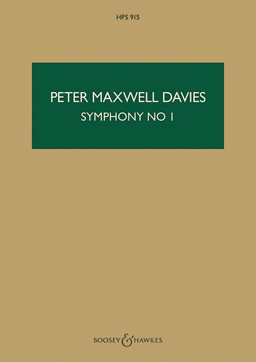 Symphony No. 1 HPS 915, for orchestra, study score