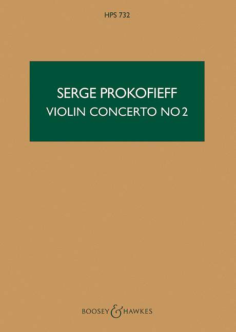 Violinkonzert Nr. 2 g-Moll op. 63 HPS 732, for violin and orchestra, study score