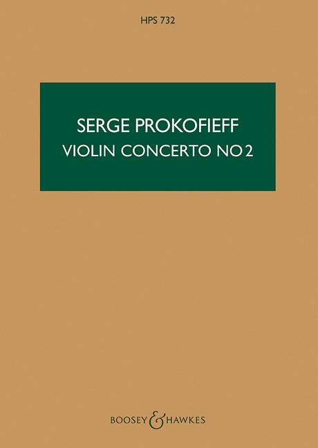 Violinkonzert Nr. 2 g-Moll op. 63 HPS 732, for violin and orchestra, study score