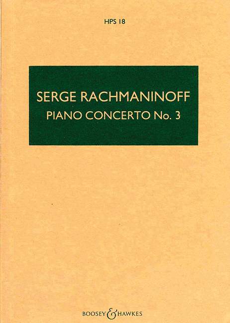 Piano Concerto No. 3 D minor op. 30 HPS 18, for piano and orchestra, study score. 9790060022029