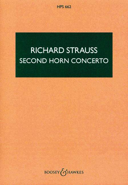 Horn Concerto No. 2 in E Flat Major o. Op. AV 132 HPS 662, for horn and orchestra, study score