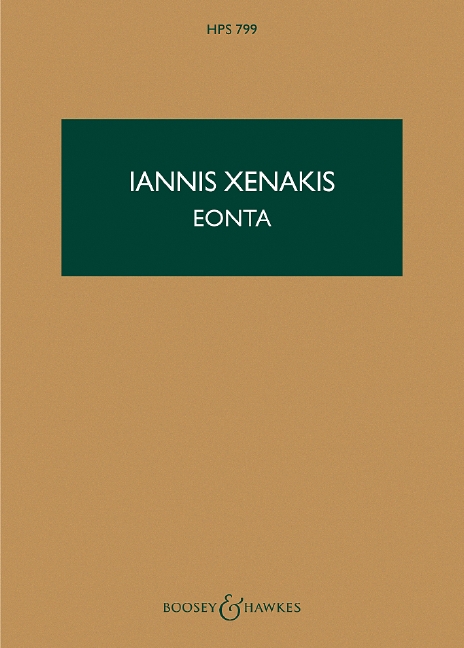 Eonta HPS 799, for 2 trumpets, 3 trombones and piano, study score