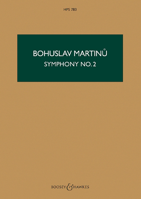 Symphonie Nr. 2 H 295 HPS 783, for orchestra, study score
