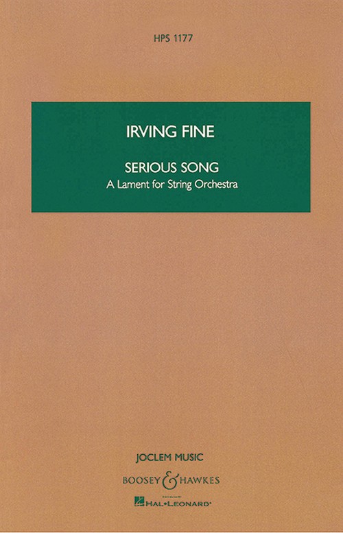 Serious Song HPS 1177, A Lament, for string orchestra, study score