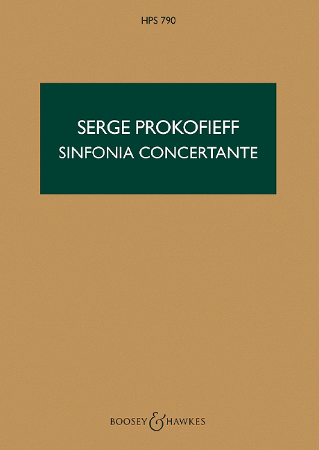 Sinfonia Concertante op. 125 HPS 790, for cello and orchestra, study score