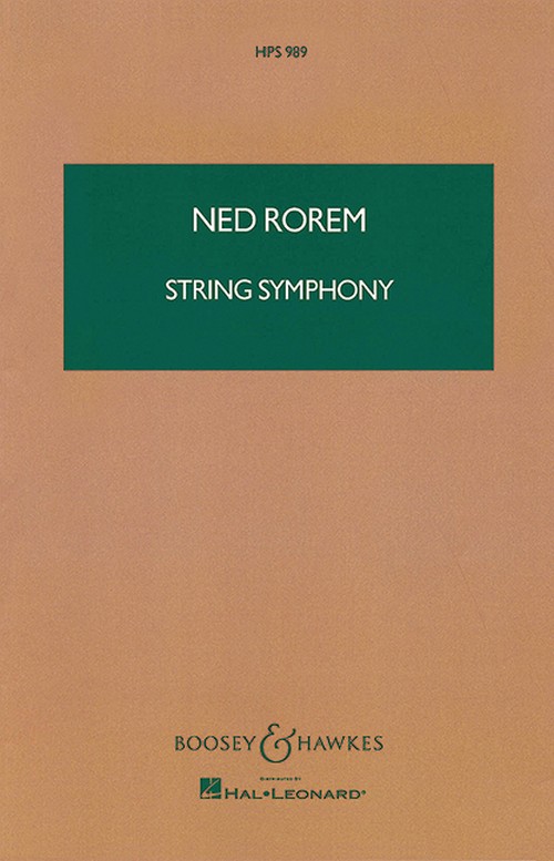 String Symphony HPS 989, for string orchestra, study score