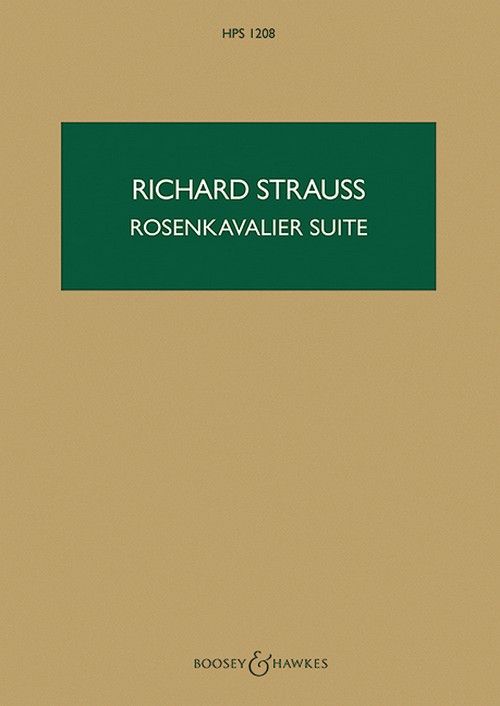 Der Rosenkavalier (The Knight of the Rose) op. 59 HPS 1208, Suite for orchestra, Op. 145, study score. 9790060087851