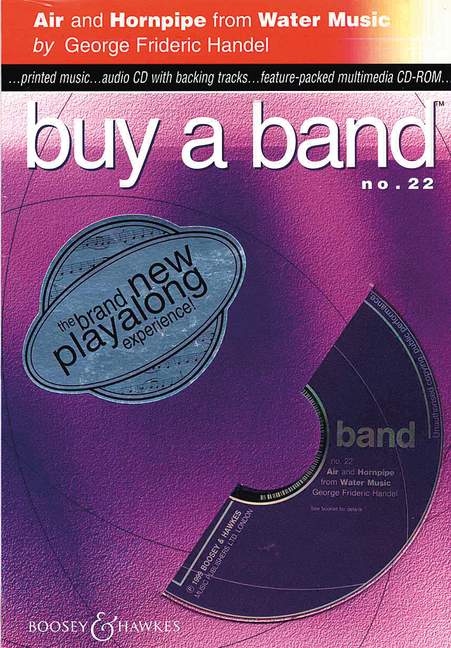 Buy a band Vol. 22, Air and Hornpipe from Water Music, for different instruments (in C, B or Eb)
