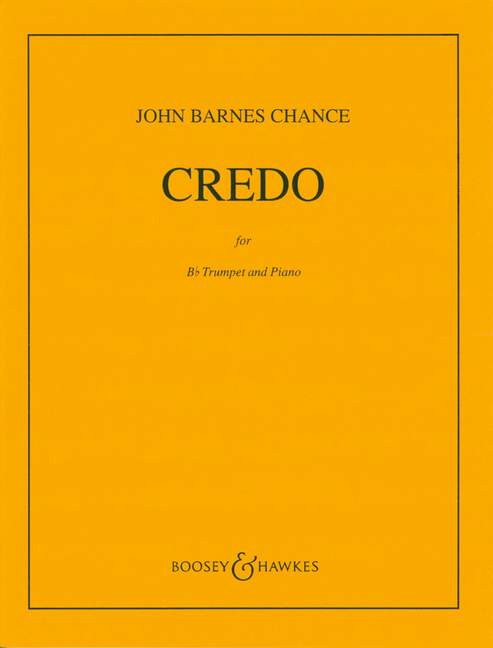 Credo, for Trumpet and Piano. 9790051010110