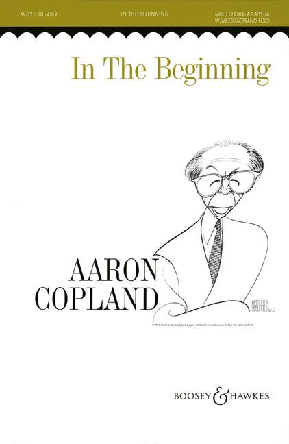 In the Beginning, for mezzo-soprano and mixed choir (SATB) a cappella, choral score