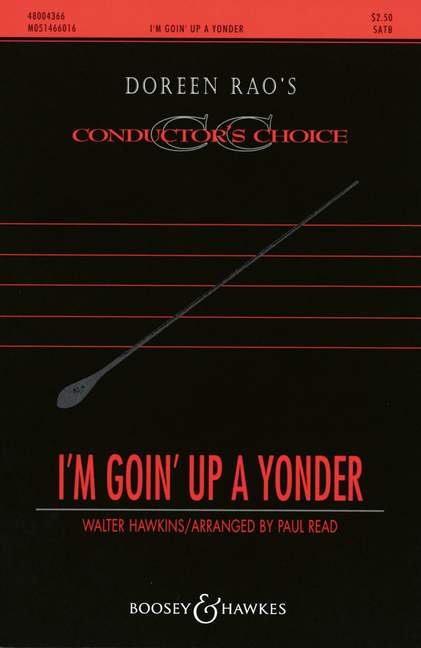 I'm Goin' up a Yonder, Spiritual, for mixed choir (SATB) and piano, choral score. 9790051466016