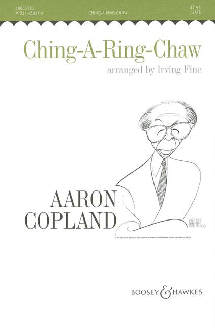 Old American Songs II, No. 5 Ching-a-Ring-Chaw, for mixed choir (SATB) a cappella