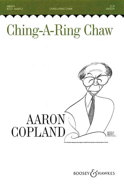 Old American Songs II, No. 5 Ching-a-ring Chaw, for unison choir and piano, choral score