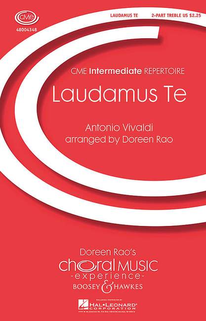 Laudamus Te, Duet from Gloria, for 2-part treble voices (SS) and piano, choral score