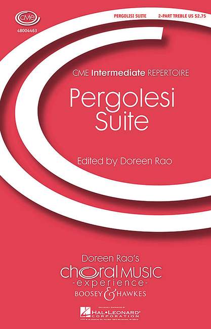 Stabat Mater, Pergolesi Suite, for female choir (SS) and piano, choral score