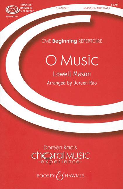 O Music, for choir unison or children's choir (SSA) and piano, choral score
