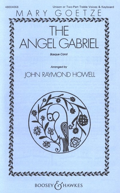 The Angel Gabriel, Basque Carol, for 2-part treble choir (SS) and piano, choral score