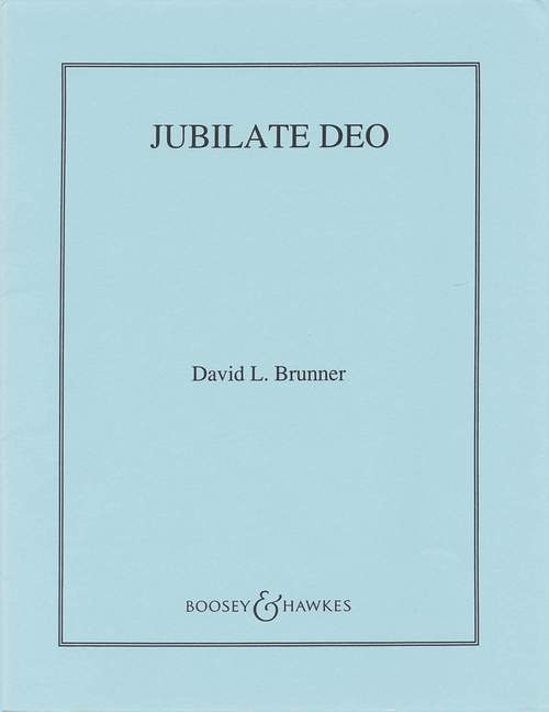 Jubilate Deo, for choir, 2 trumpets, horn, trombone and organ, set of wind parts