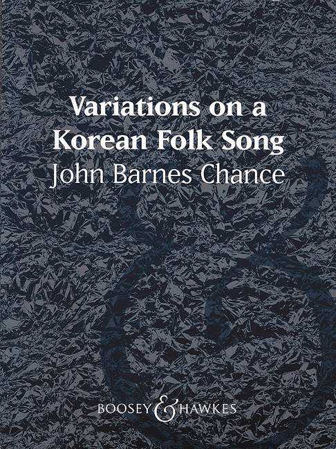 Variations on a Korean Folk Song QMB 348, for Wind band, score and parts