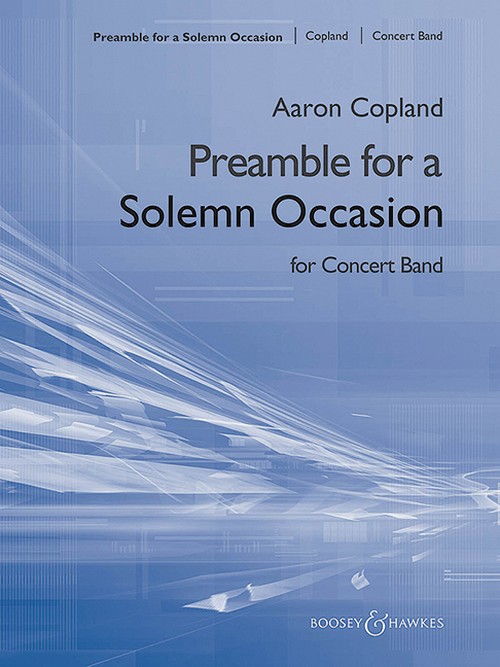Preamble QMB 387, for a Solemn Occasion, for Wind band, score and parts