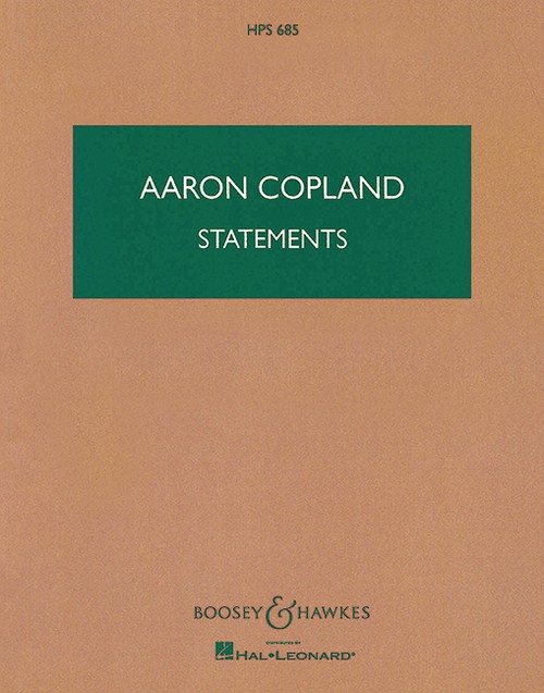 Statements HPS 685, for orchestra, study score