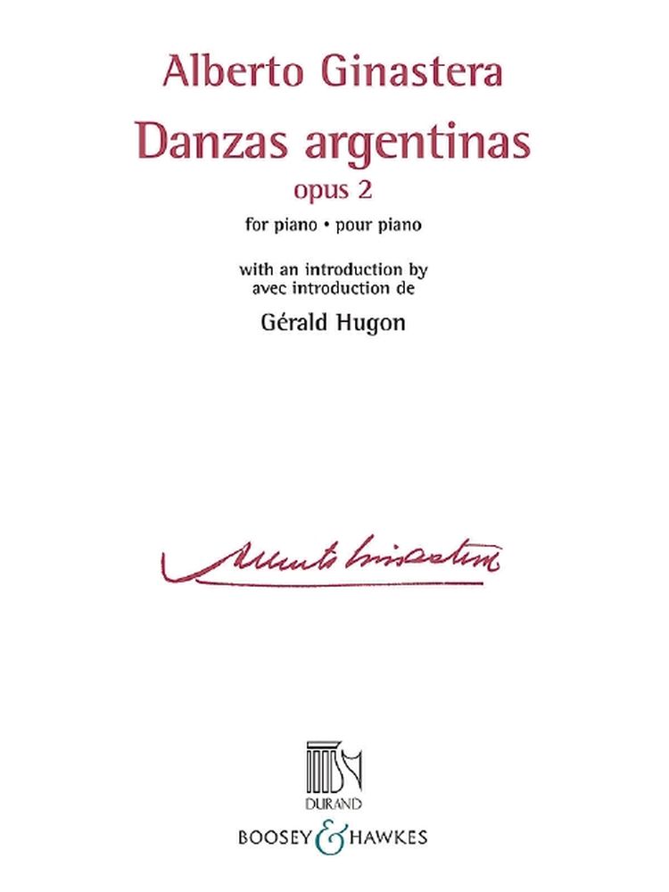 Danzas Argentinas op. 2, Piano