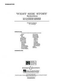 West Side Story, Selections, wind band, Score