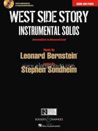 West Side Story, Instrumental Solos, horn and piano. 9781458402332