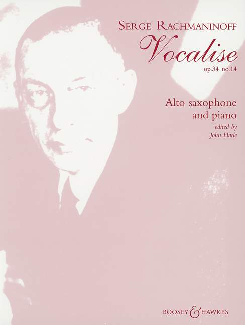 Vocalise op. 34/14, for alto saxophone and piano. 9790060113284