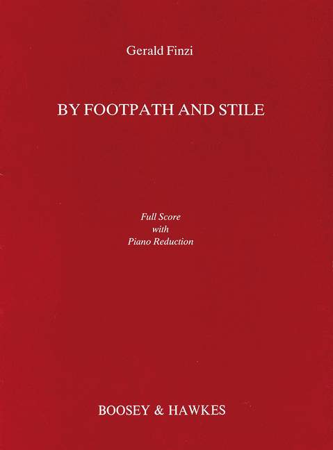 By Footpath and Stile op. 2, for baritone and string quartet, score