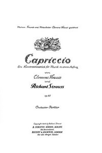 Capriccio op. 85, A conversation piece for music, study score. 9790060025419