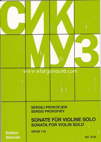 Sonata op. 115, for violin solo