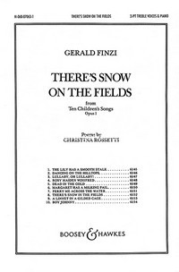 Ten Children's Songs op. 1/8, No. 8 There's Snow on the Fields, for upper voices (SS) and piano, choral score