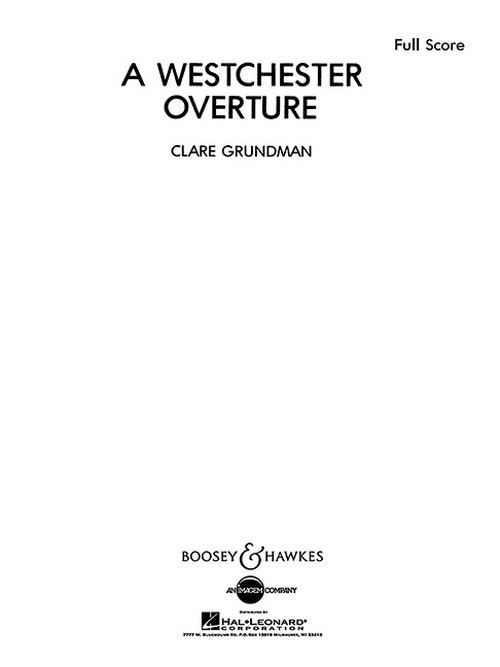 A Westchester Overture, for wind band, score