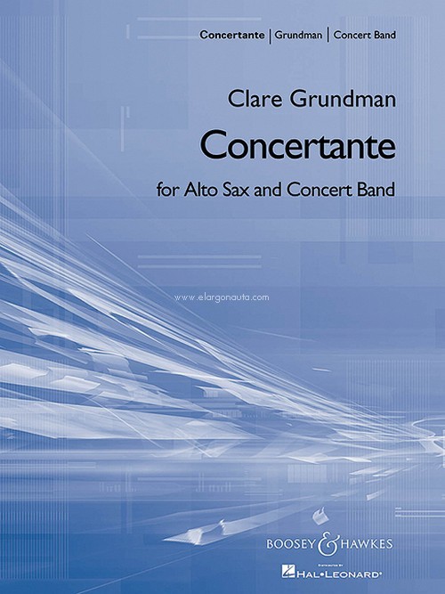 Concertante, for alto saxophone and wind band, score and parts