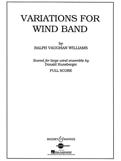 Variations for Wind Band QMB 576, for Wind band, score