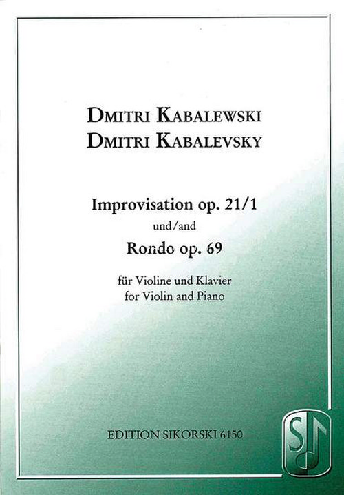 Improvisation / Rondo op. 21 / op. 69, for violin and piano