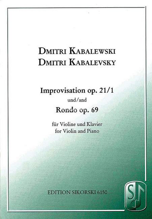 Improvisation / Rondo op. 21 / op. 69, for violin and piano
