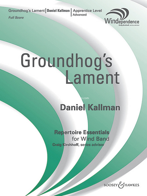 Groundhog's Lament, for wind band, score