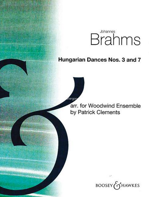 Hungarian Dances Nos. 3-7, for wind ensemble, score and parts