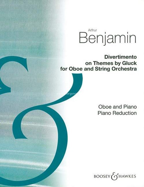 Divertimento, on Themes by Gluck, for Oboe and piano, piano reduction with solo part