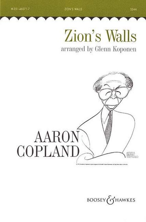Old American Songs II, No. 2 Zion's Walls (Revivalist Song), for women's choir (SSAA) and piano, choral score