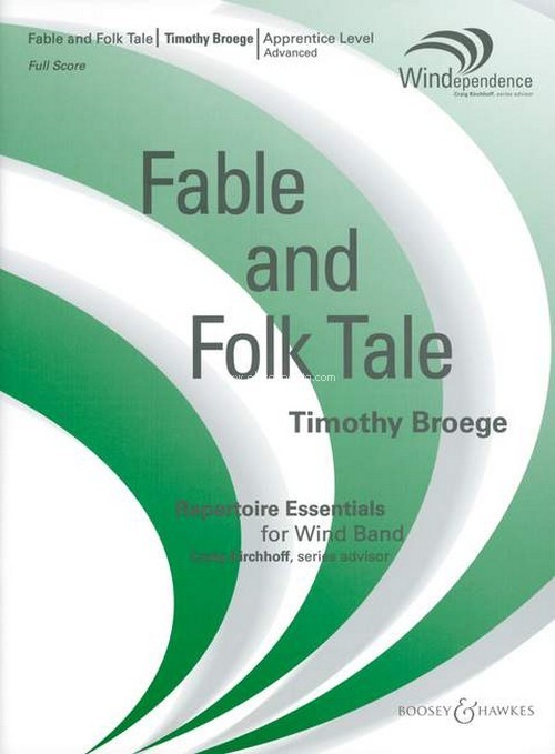 Fable and Folk Tale, for wind band, score