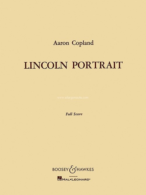 Lincoln Portrait, for narrator and orchestra, score