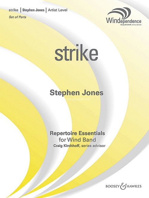 Strike, for wind band, score and parts