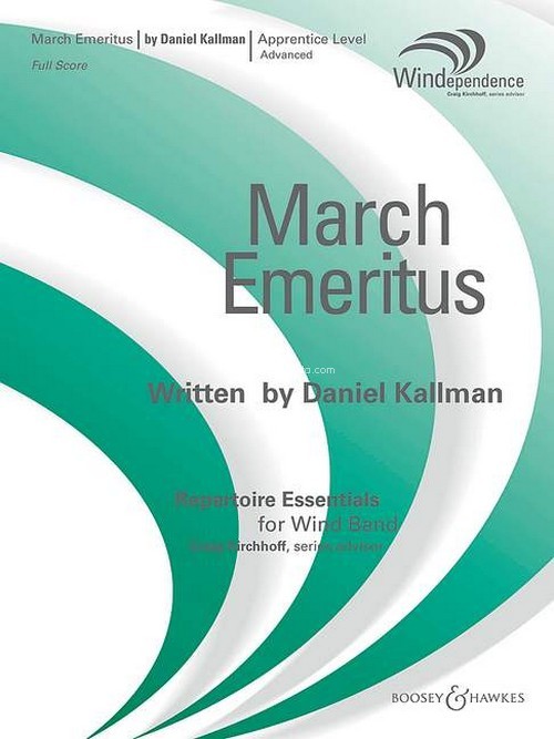 March Emeritus, for wind band, score and parts