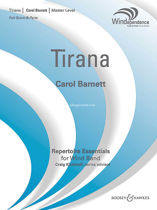 Tirana, for wind band, score and parts