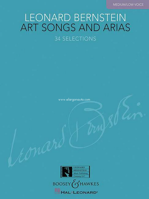 Art Songs and Arias, 34 Selections, for medium/low voice and piano