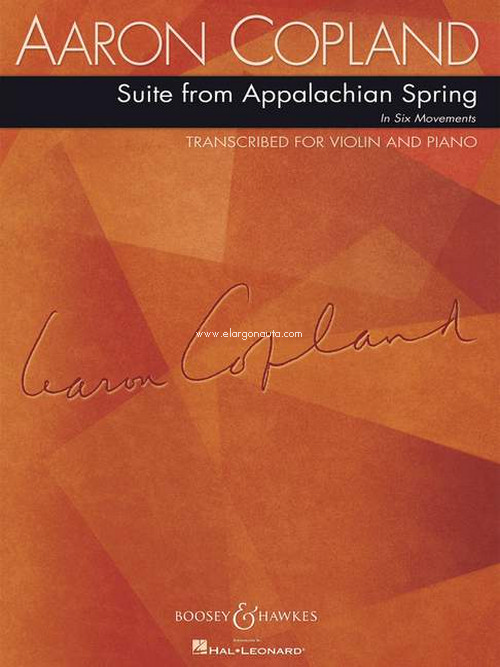 Suite from Appalachian Spring, in six movements, for violin and piano