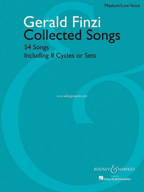 Collected Songs, 54 Songs including 8 Cycles or Sets, for medium/low voice and piano. 9781423456773